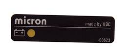 štítek na micron 4 černý symbol baterie (ION) design 07 plast