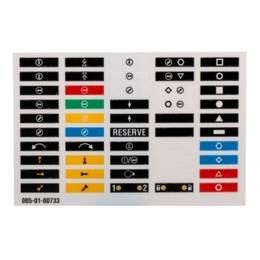 štítky na vysílač quadrix, keynote, barevné